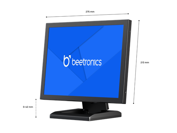 12 Inch Monitor Metaal (4:3)