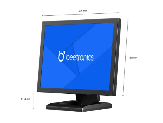 12 Inch Monitor Metaal (4:3)