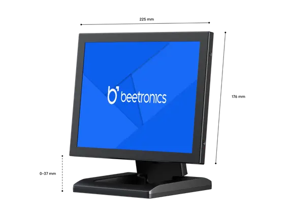 10 Inch Monitor Metaal (4:3)