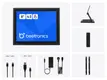 8 Inch Touchscreen Metaal (4:3)
