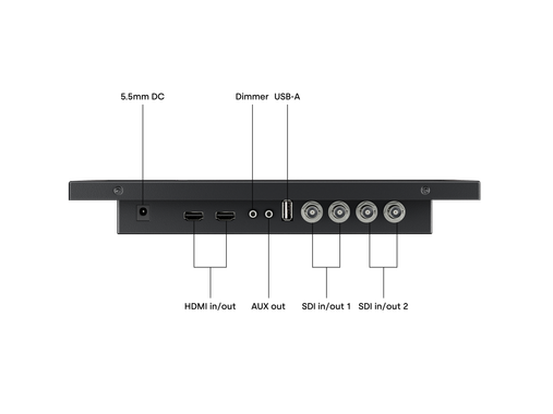 12 Inch Monitor Metaal SDI