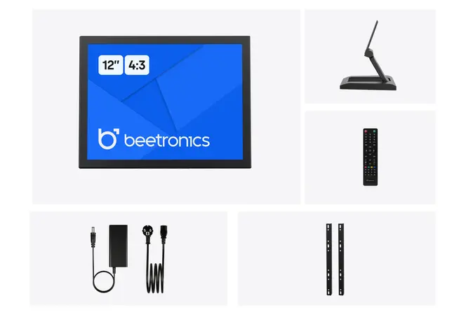 12 Inch Monitor Metaal (4:3)