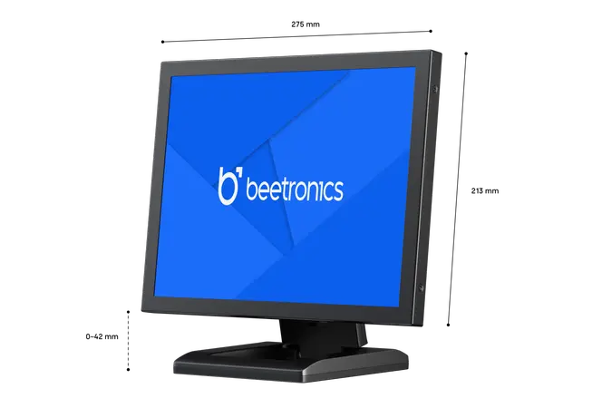12 Inch Monitor Metaal (4:3)