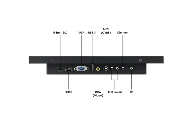 12 Inch Monitor Metaal (4:3)