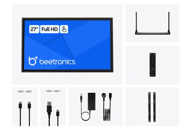 27 Inch Touchscreen Metaal