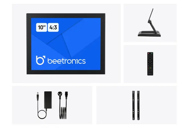 10 Inch Monitor Metaal (4:3)
