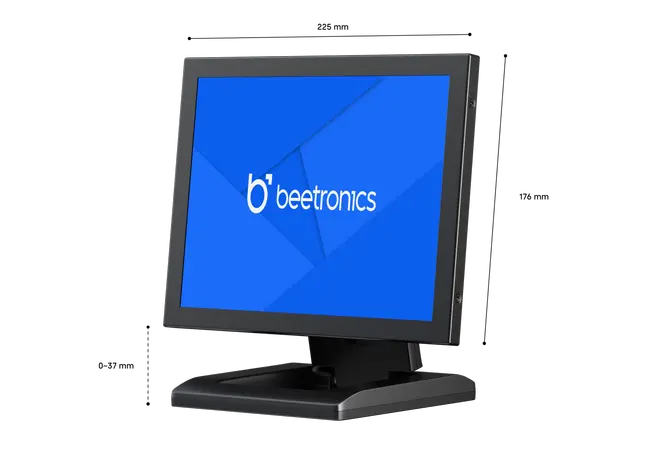 10 Inch Monitor Metaal (4:3)