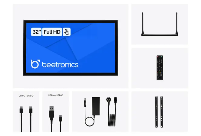 32 Inch Touchscreen Metaal