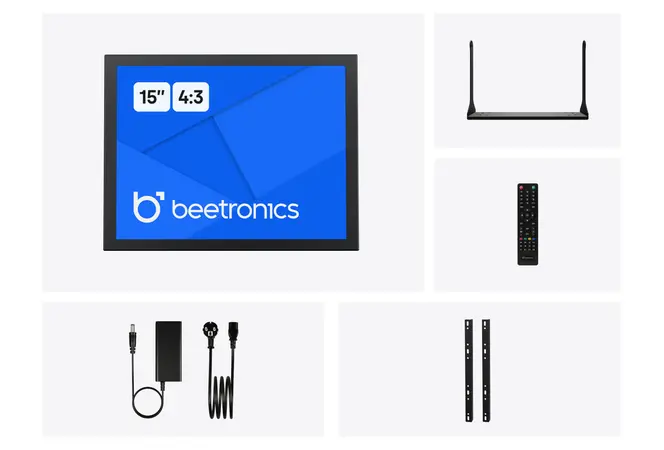 15 Inch Monitor Metaal (4:3)
