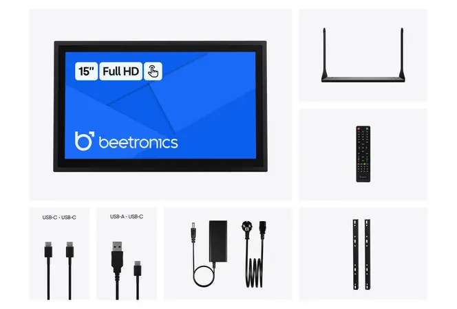 Écran Tactile 15 Pouces en Métal